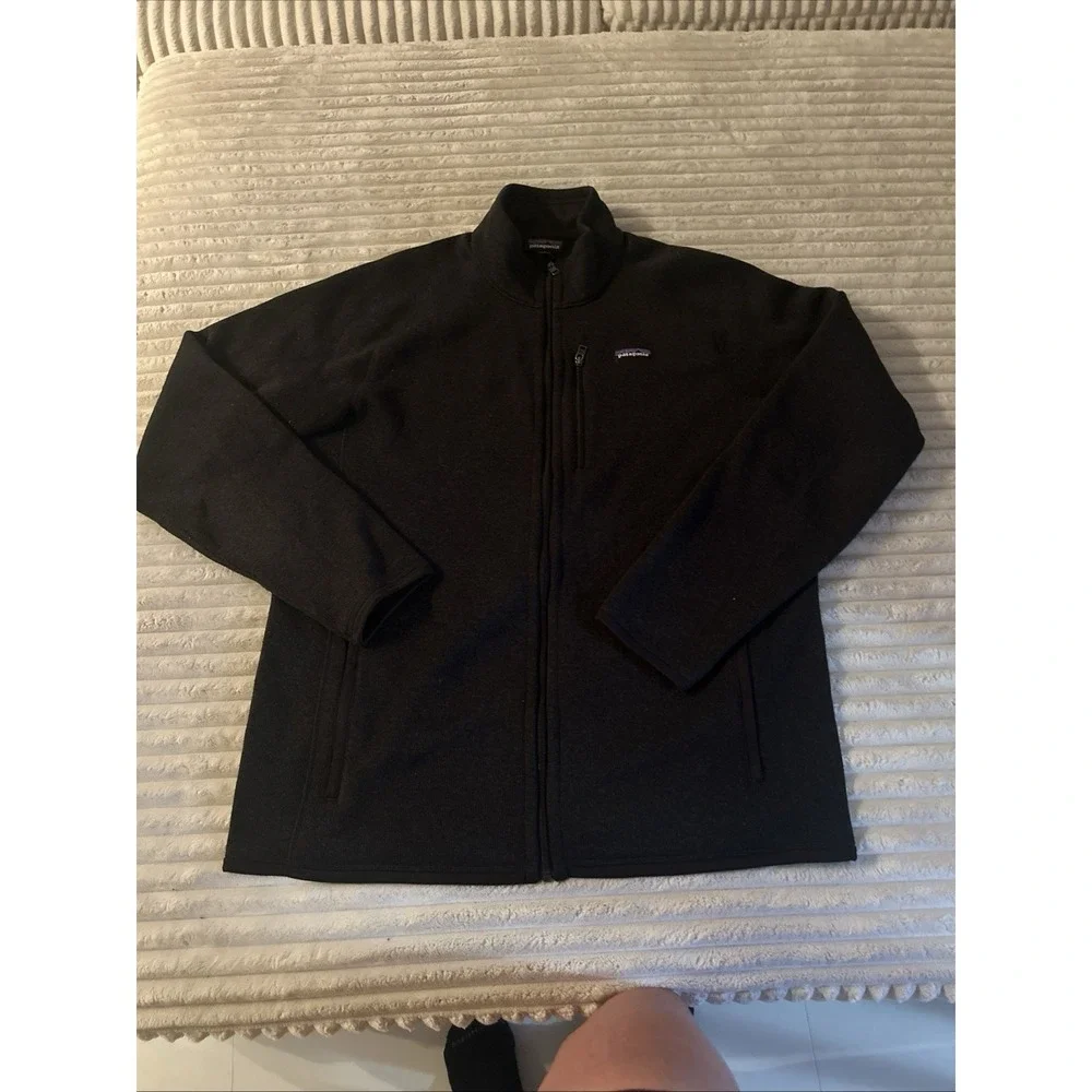 Patagonia Better Sweater Jacket XL Black Full Zip Hiker Trail Fleece Preppy Mens - Picture 3 of 6